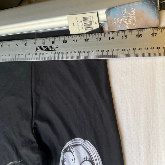 Disney Women Leggings size M Black Tim Burton’s The Nightmare Before Christmas - Picture 2 of 11